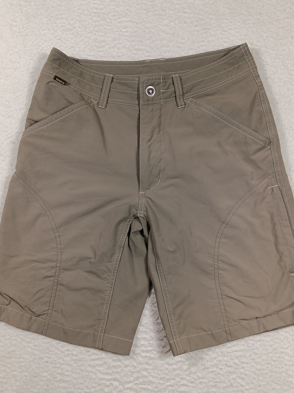 Kuhl Shorts Mens 30 Tan Nylon Cargo Hiking Outdoor Trekking Workwear Ramblr